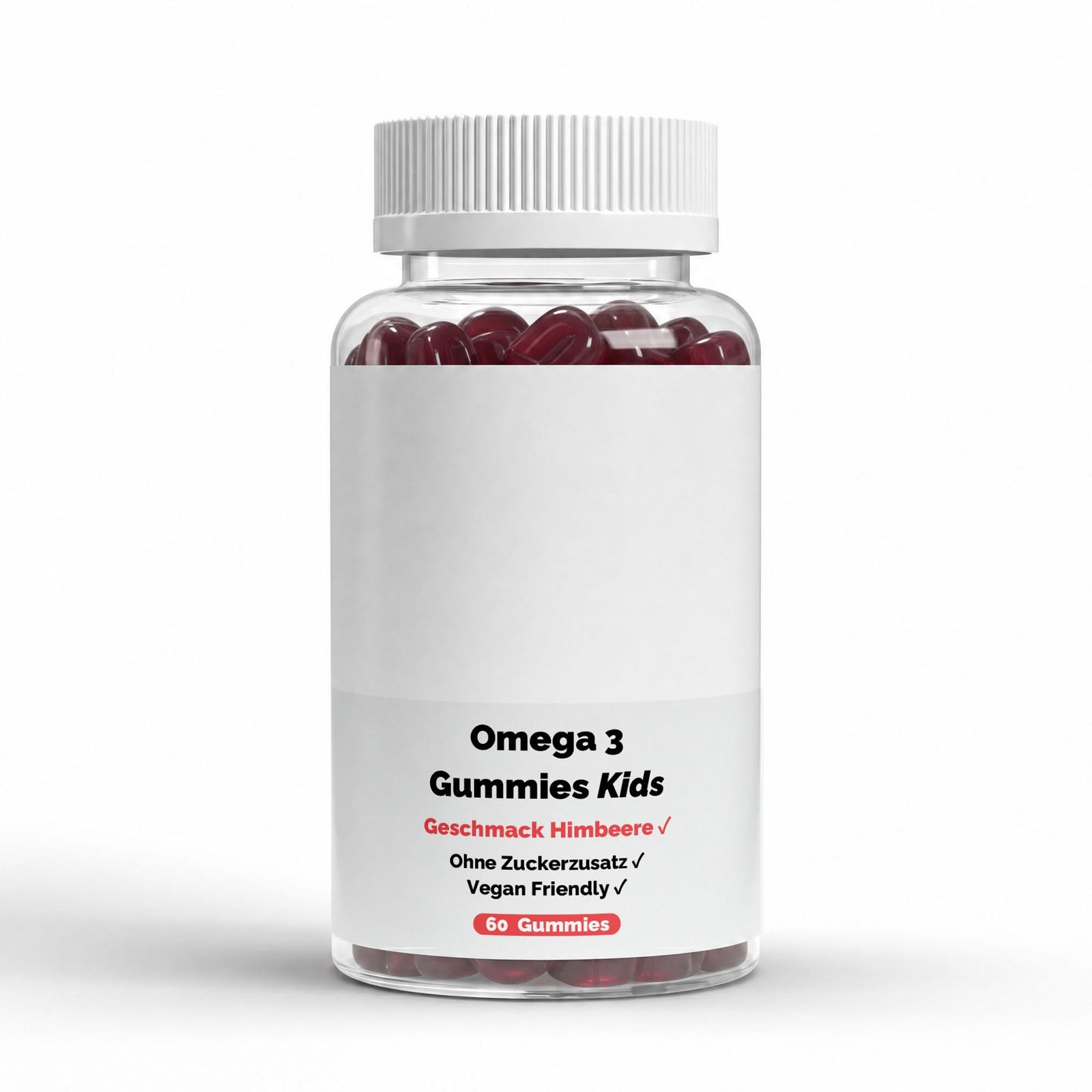 Omega 3 Gummies Kids - Raspberry - 60 vegan Gummies