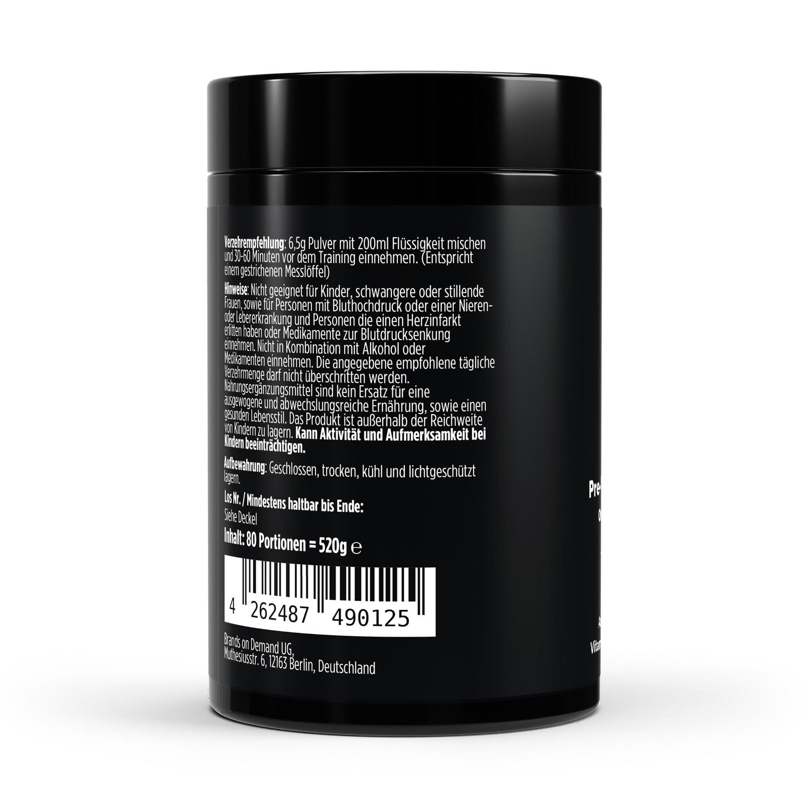 Pre-Workout Booster Orange - 520g