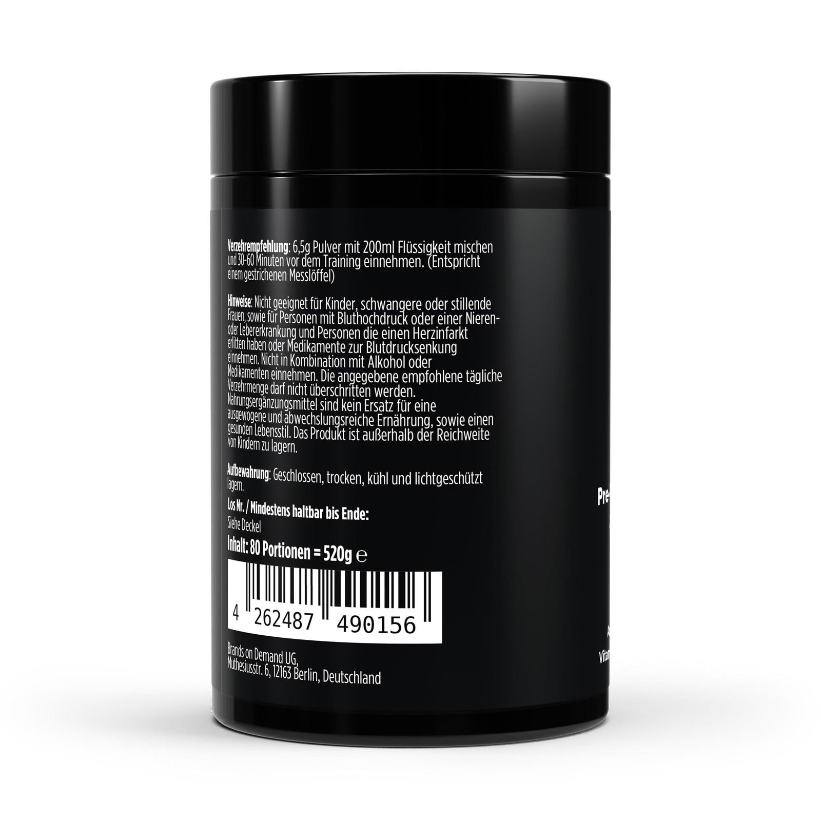 Pre-Workout Booster Apple - 520g