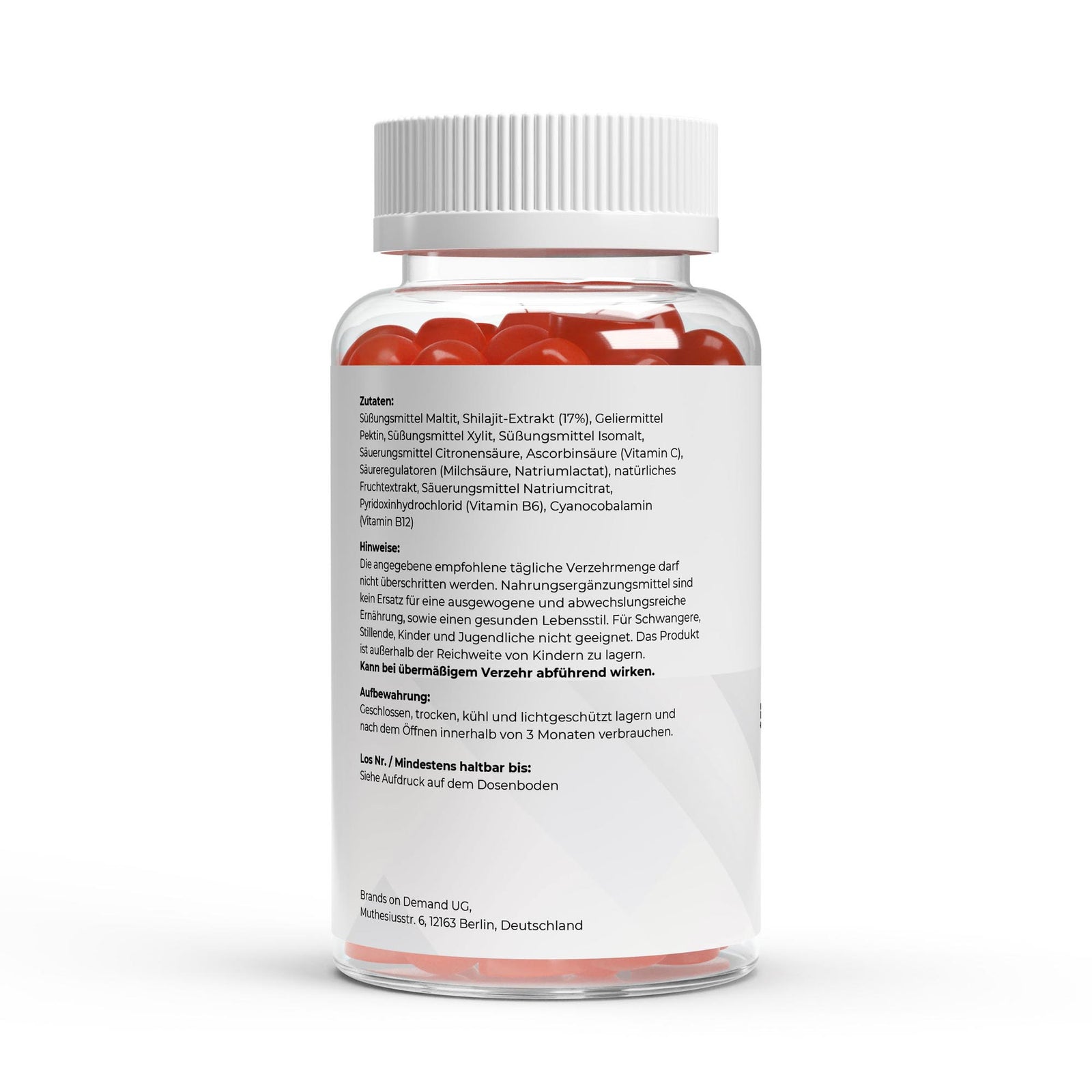 Shilajit Gummies 1000mg + Vitamin C, B6, B12 - 60 pcs