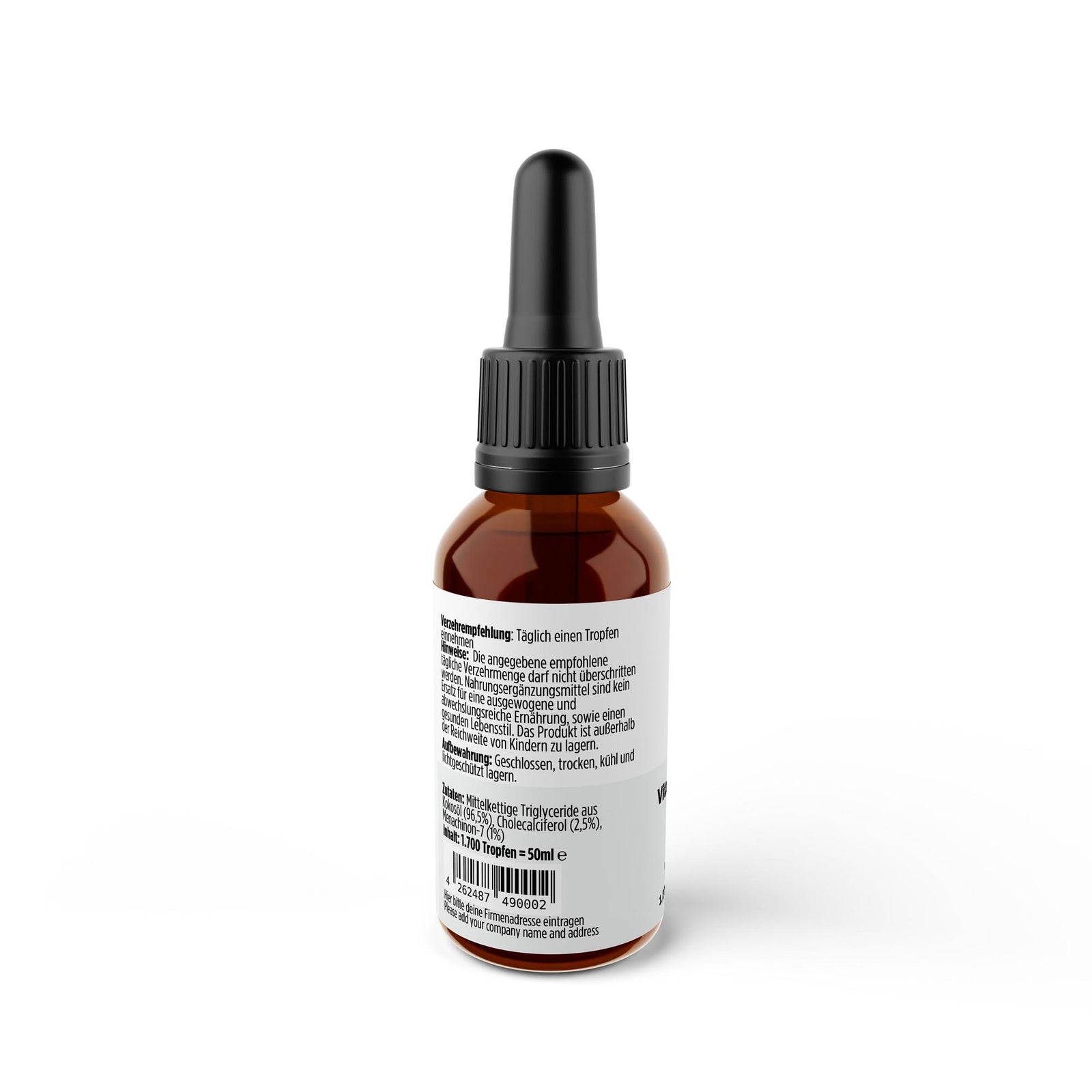 Vitamin D3 + K2 - 1.700 Tropfen (1.000 I.E.) - 50ml
