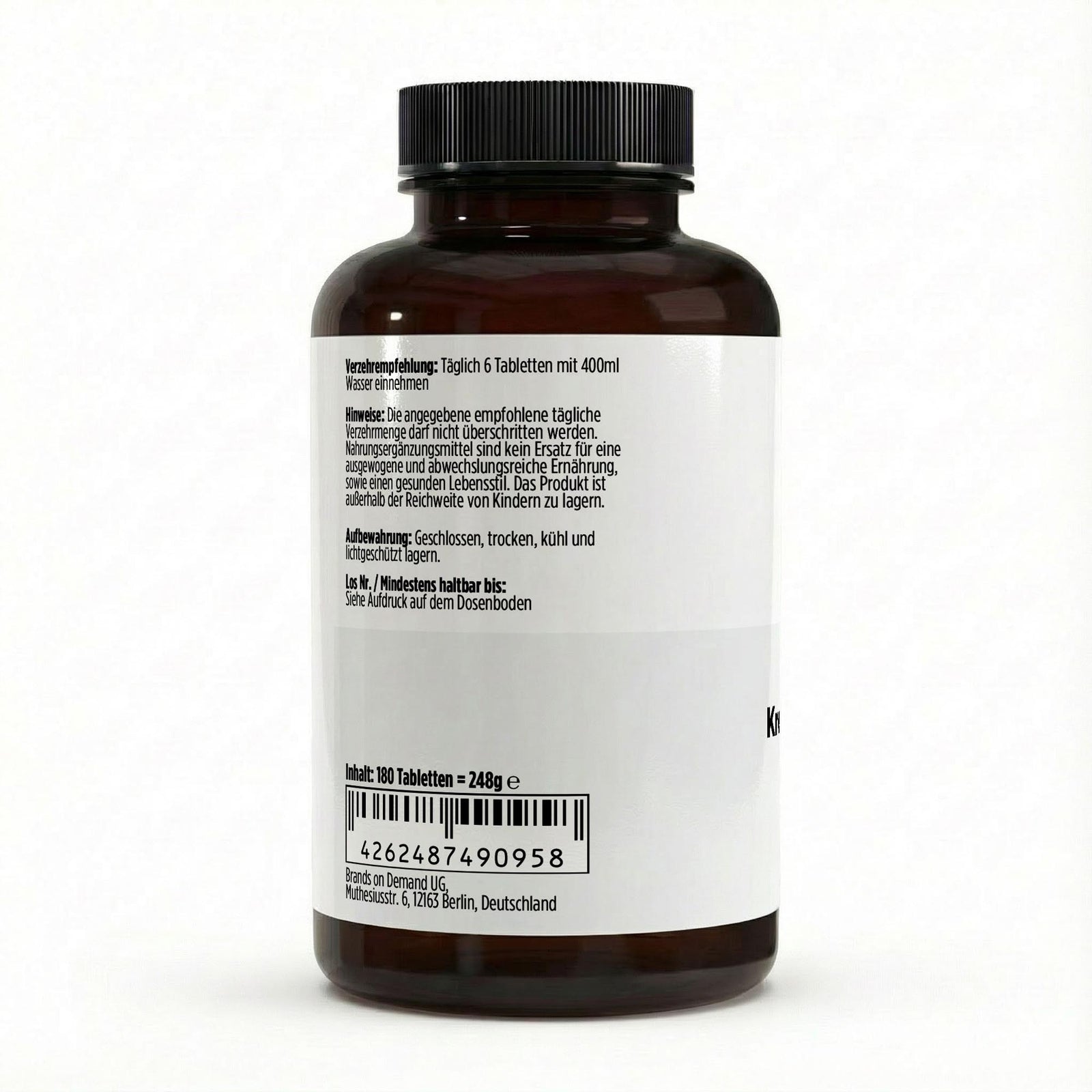 Creatine Monohydrate - 180 vegan tablets