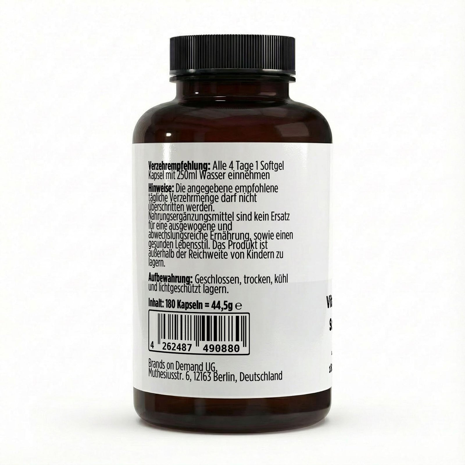 Vitamin D3 4,000 IU - 180 Softgels
