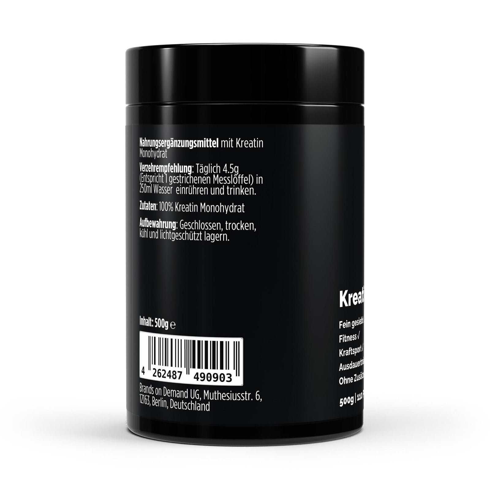 Creatine Monohydrate - Flavorless - 500g