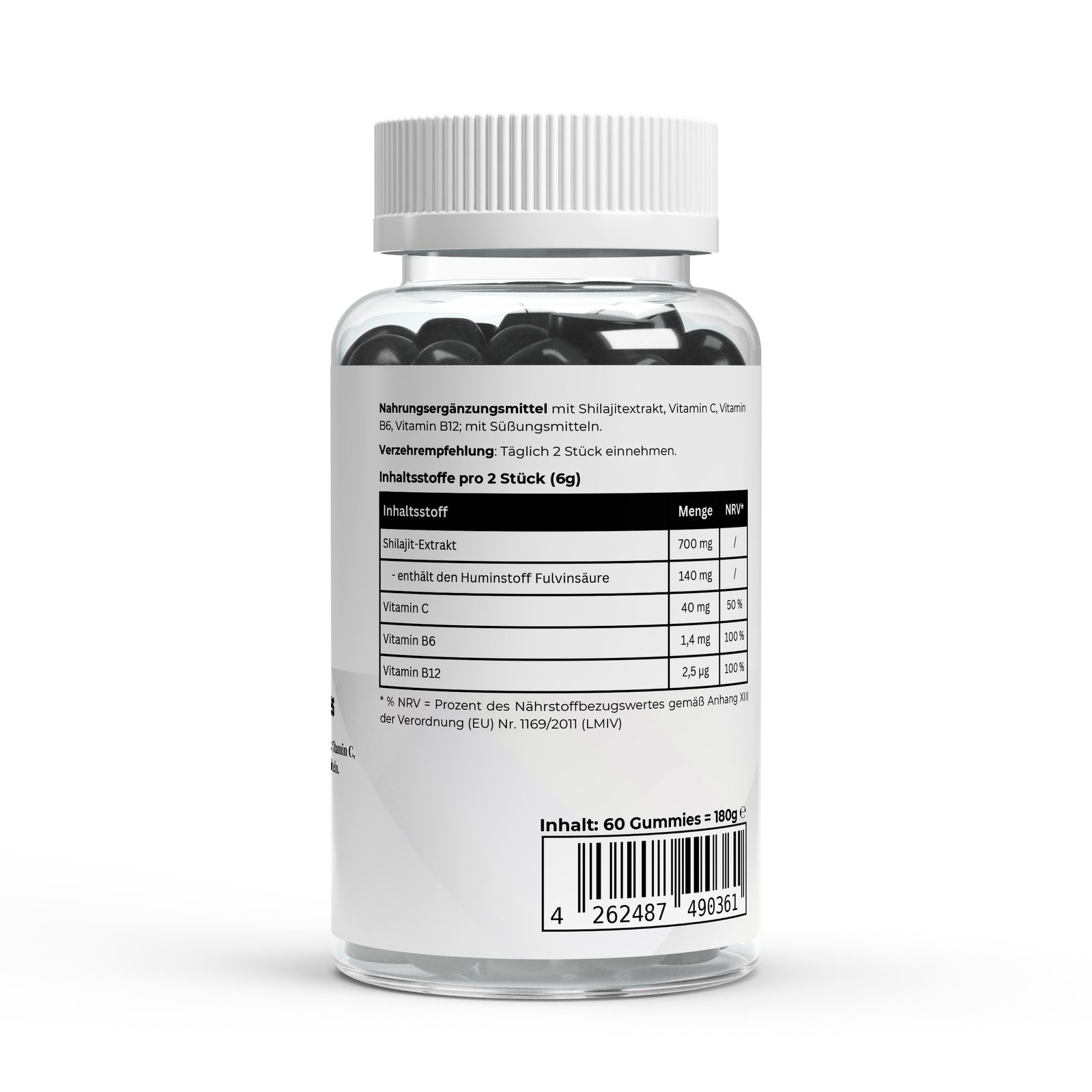 Shilajit Gummies + Vitamin C,B6, B12 - 60 pcs.
