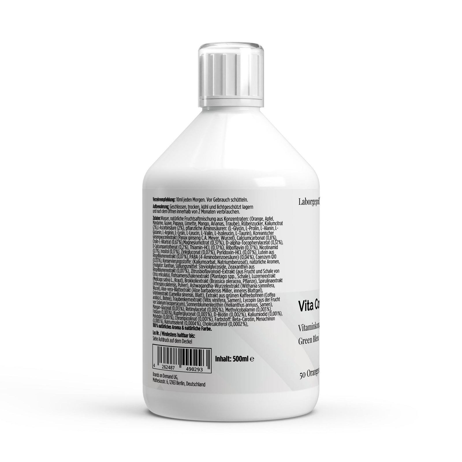 Vita Complete PLUS+ 50 vegan Shots - Fresh Orange - 500ml