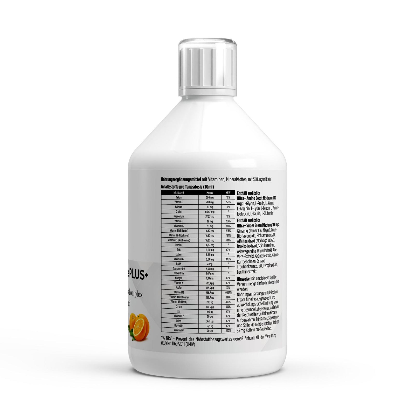 Vita Complete PLUS+ 50 vegan Shots - Fresh Orange - 500ml