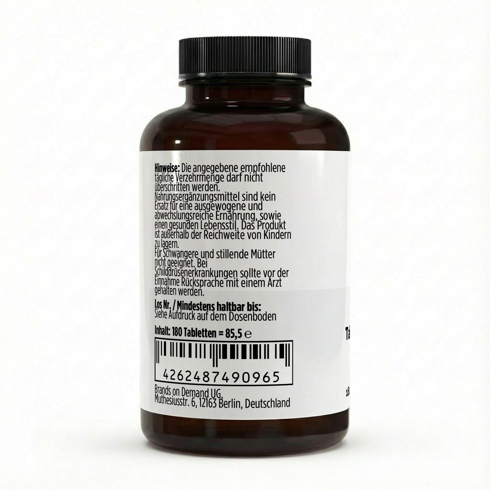 Iodine - 180 vegan tablets