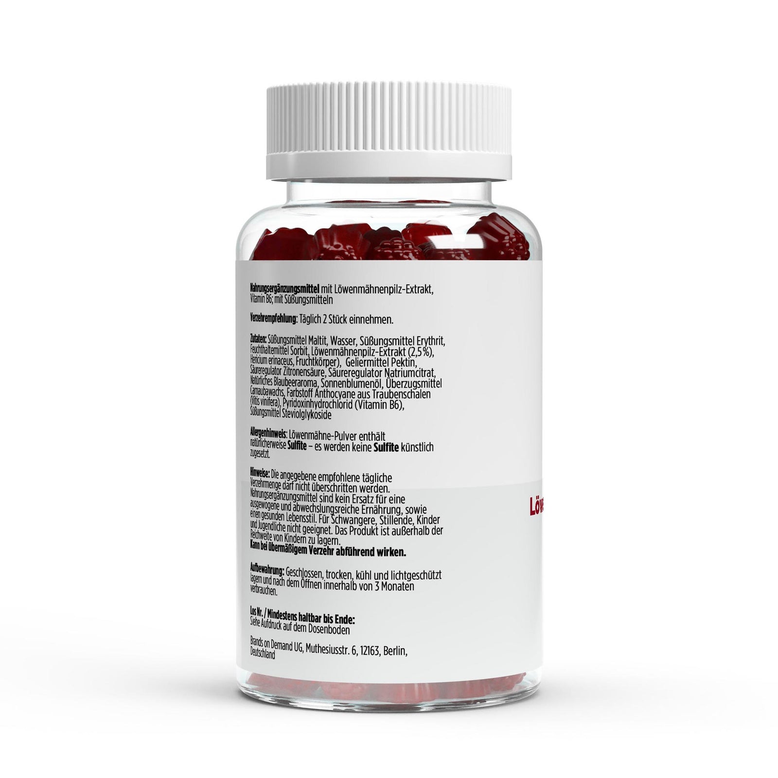 Lion's Mane + Vitamin B6 Gummies - 60 pcs.