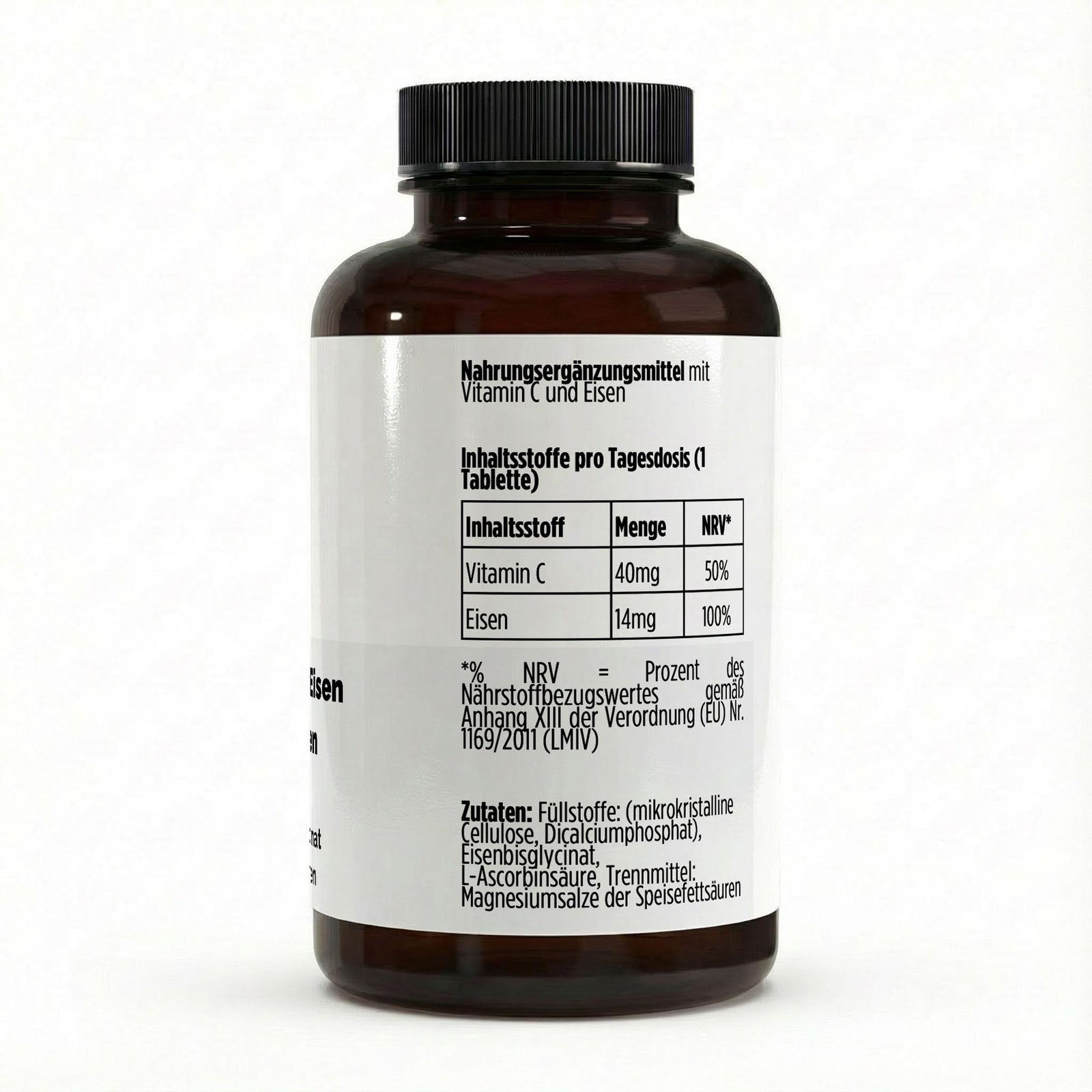 Iron + Vitamin C - 120 vegan tablets