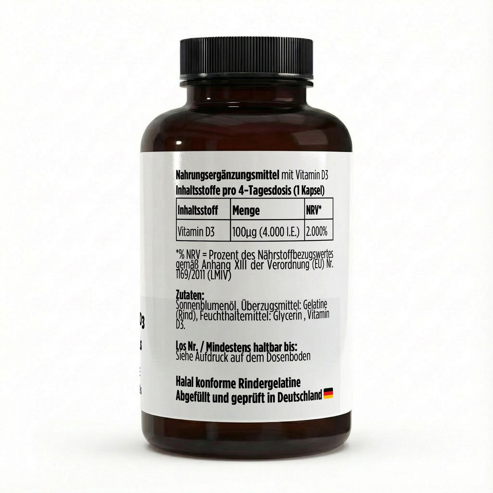 Vitamin D3 4,000 IU - 180 Softgels