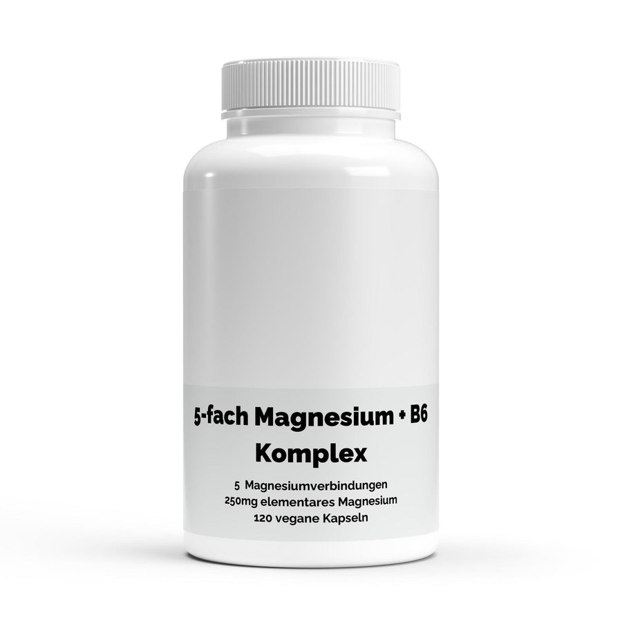 Magnesium 5x Complex + B6 - 120 vegan capsules