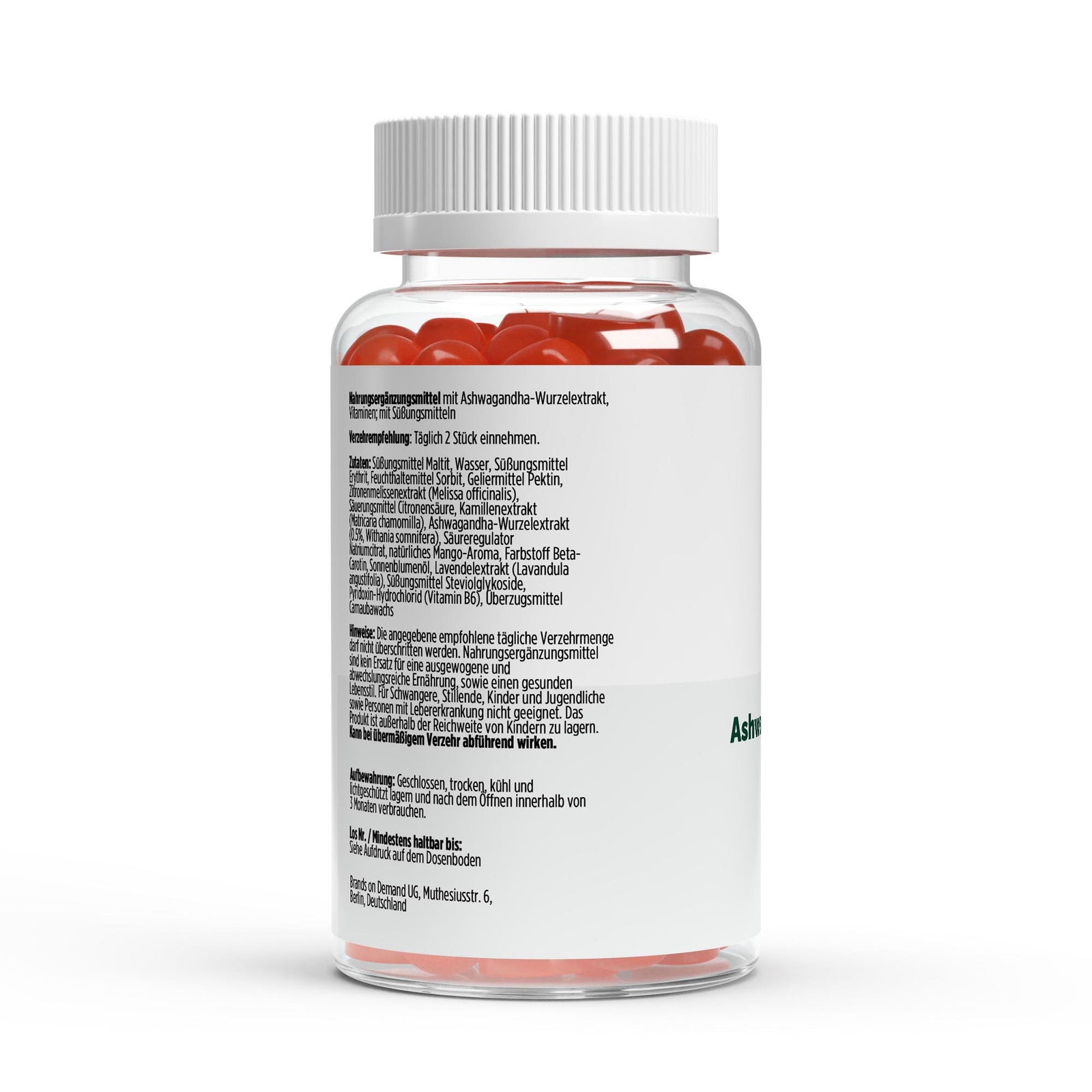 Ashwagandha + Vitamin B6 Gummies - 60 pcs.