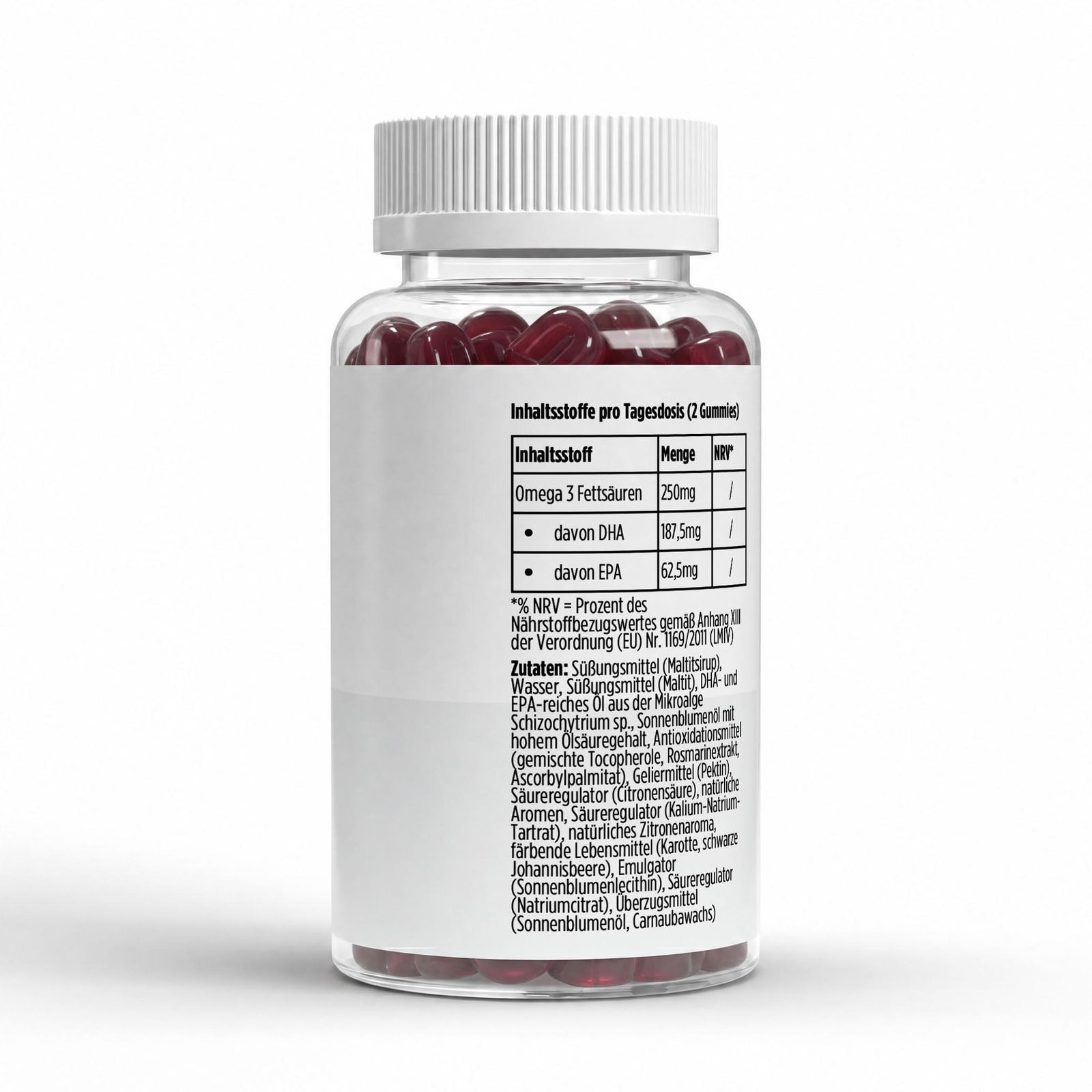 Omega 3 Gummies Kids - Raspberry - 60 vegan Gummies