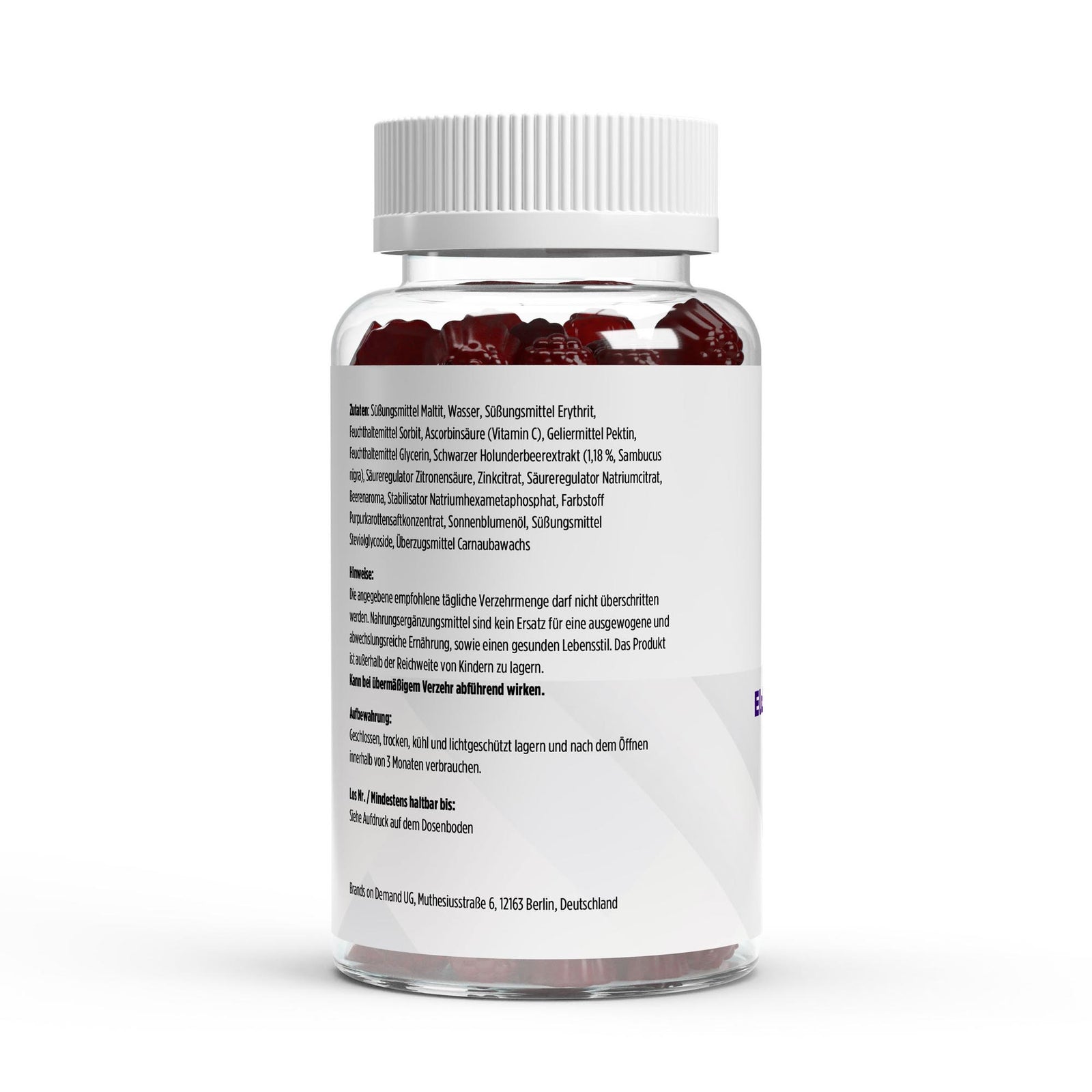Elderberry + Vitamin C + Zinc Gummies - 60 pcs.